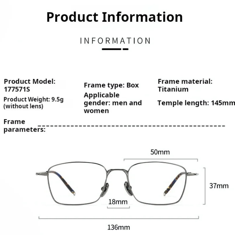 Stylish Titanium Prescription Glasses | Unisex Retro Eyewear