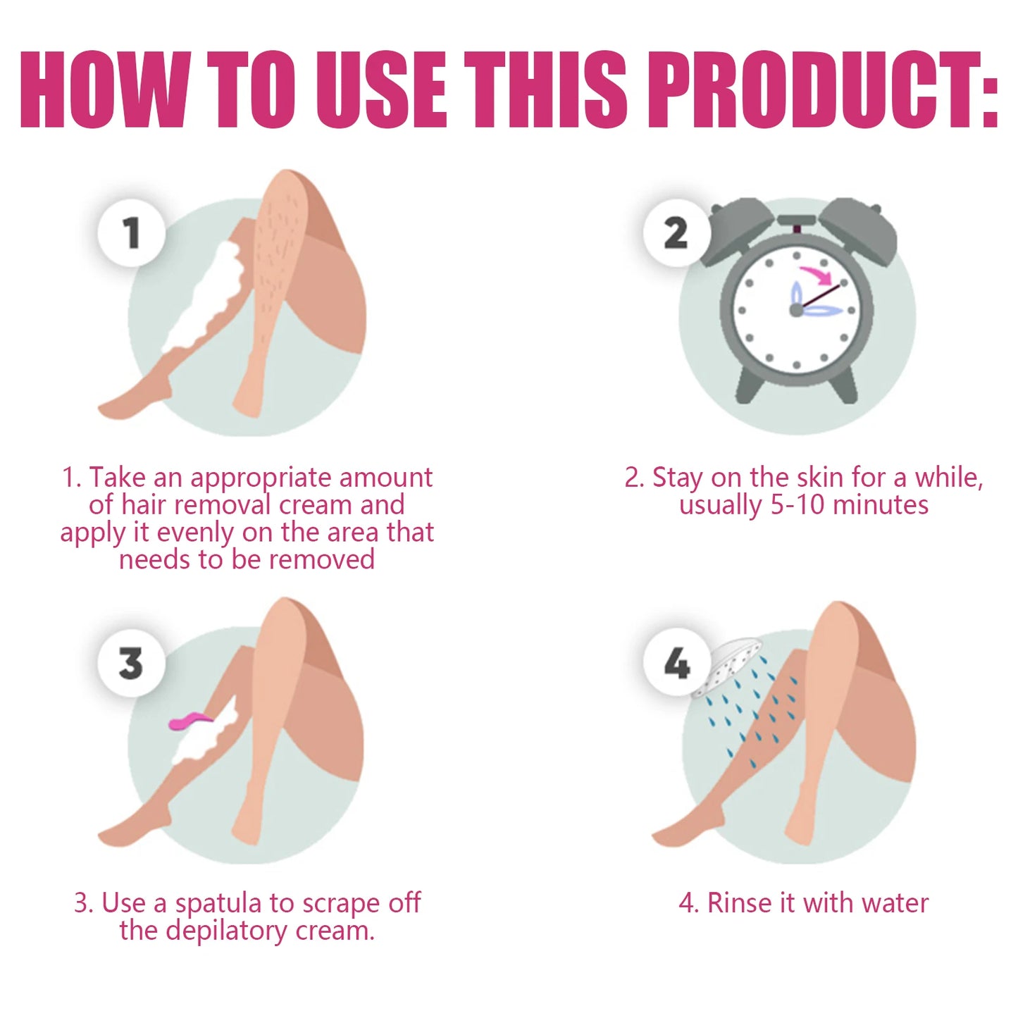 Women's Painless Hair Removal Cream | Smooth, Moisturizing Care
