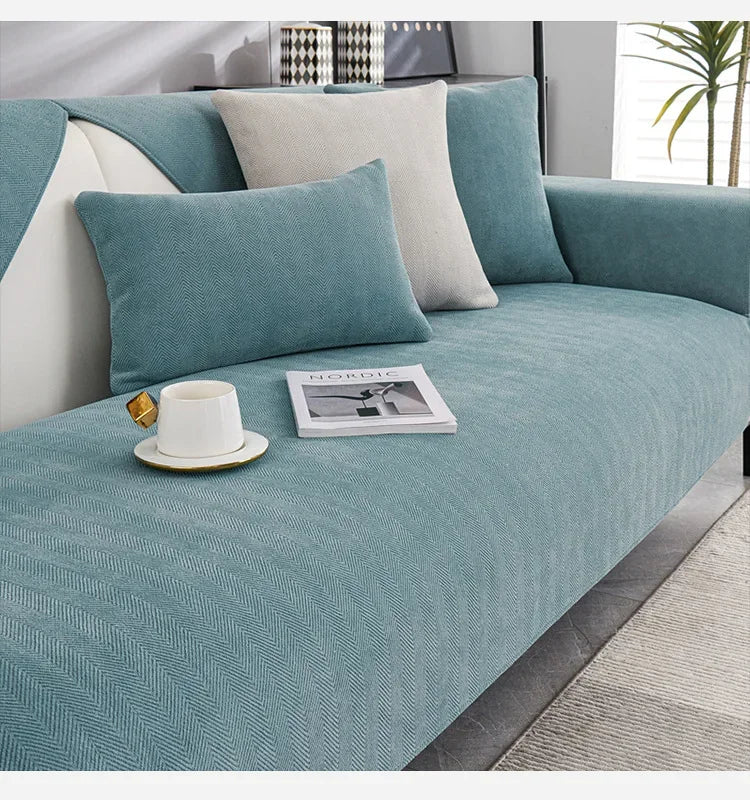 Universal Chenille Fabric Non-Slip Sofa Seat Cover | Home Decor