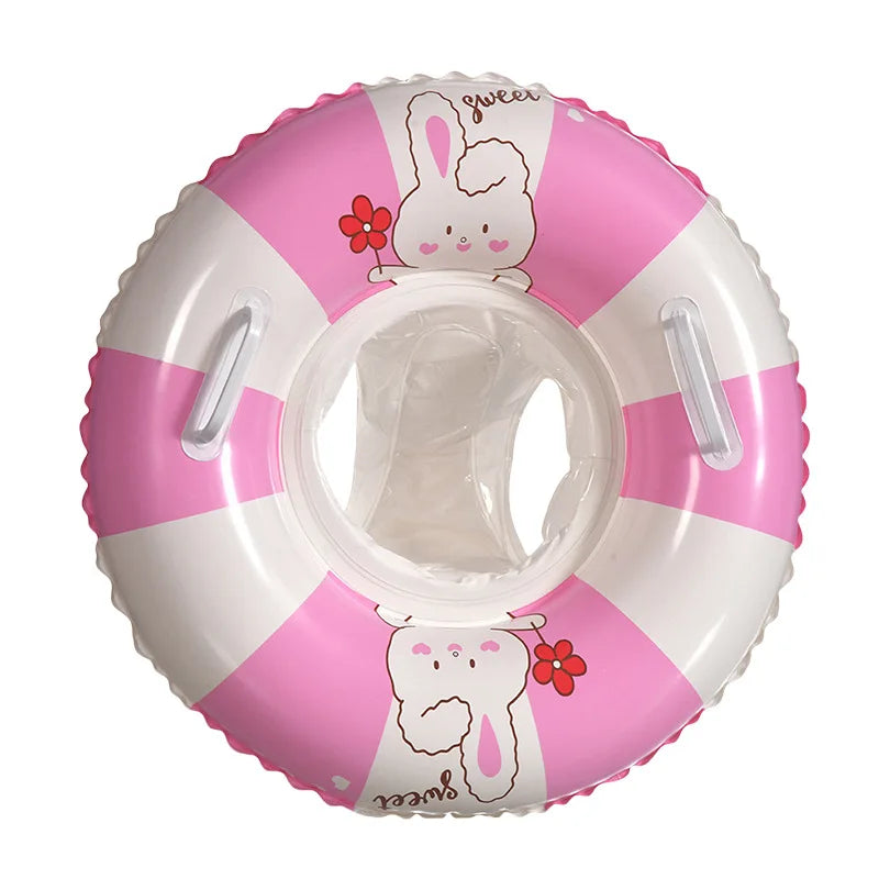 Baby Swimming Ring with Sunshade | Safe Toddler Pool Float