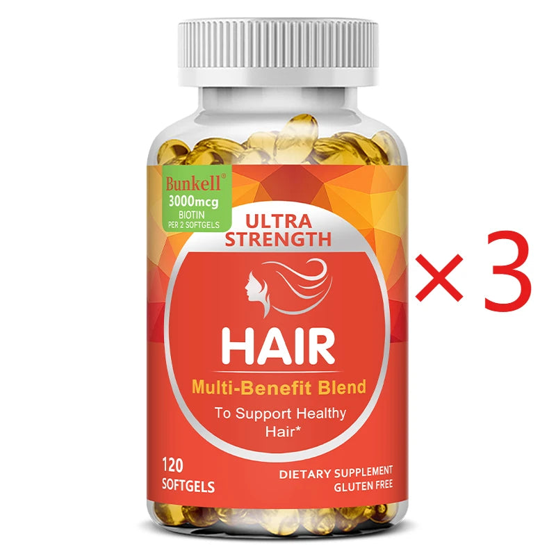 Biotin & Keratin Supplement | Hair Growth, Skin & Nails Support