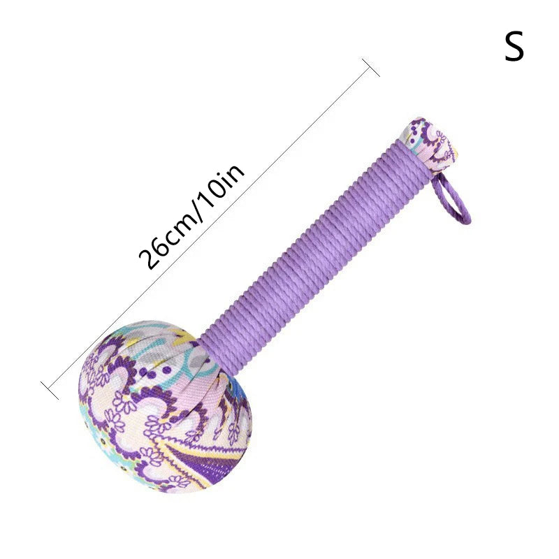 Long-Handled Wormwood Massage Hammer for Stress Relief