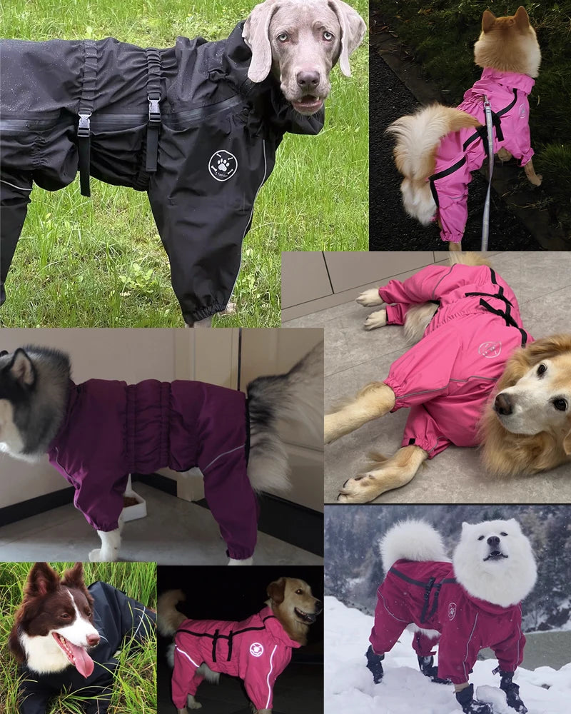 Waterproof Reflective Dog Raincoat | Adjustable Pet Jacket