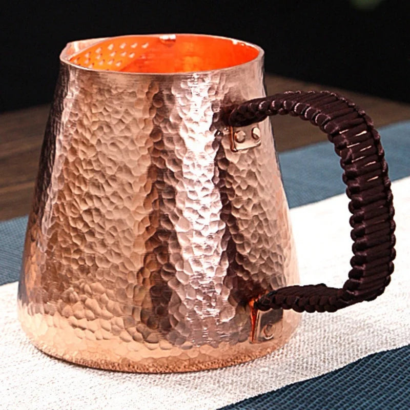 Handcrafted Vintage Copper Coffee Mug | 500ml Drinkware