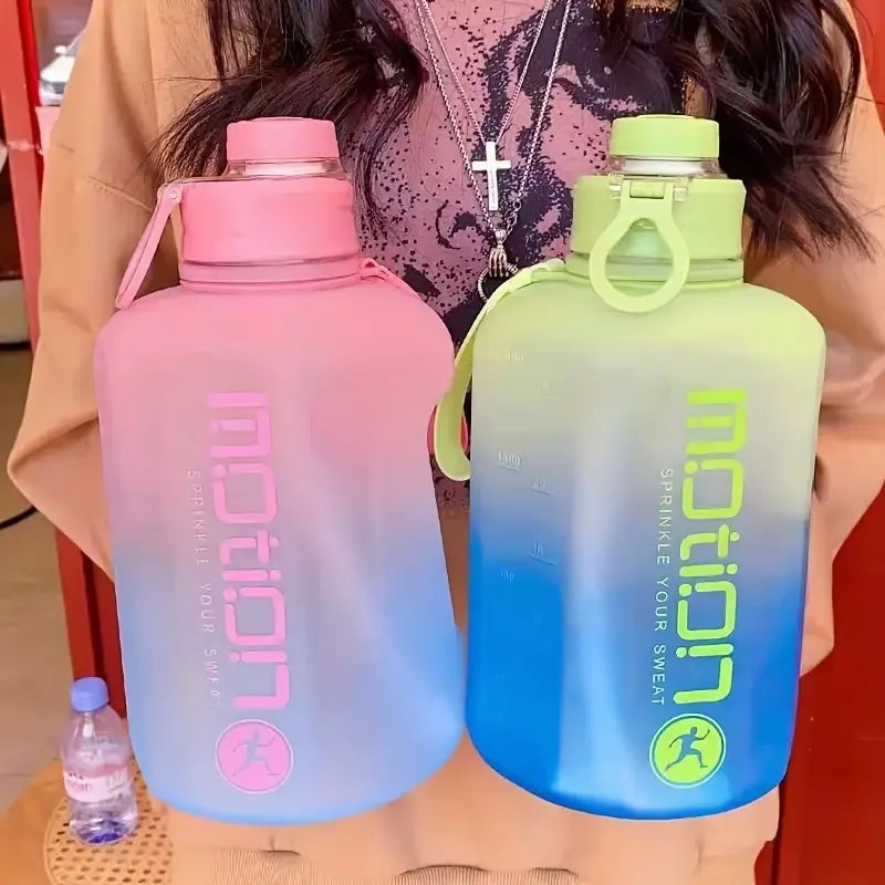 2 Liter Sports Water Bottle with Straw | Large Capacity & Portable