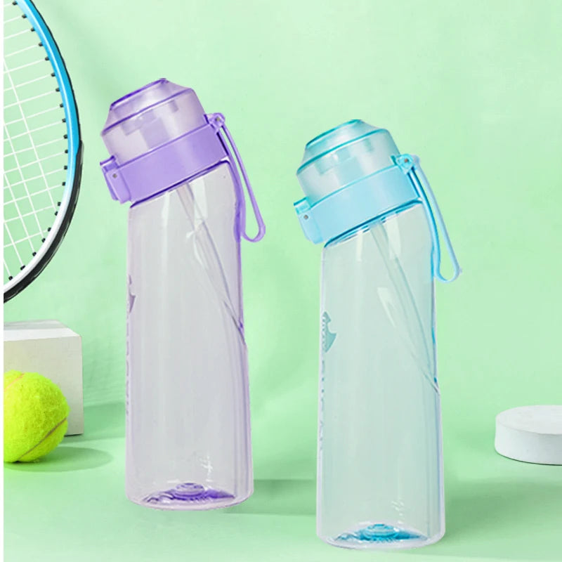 Portable Fruit-Scented Water Bottle with Flavor Pods for Sports