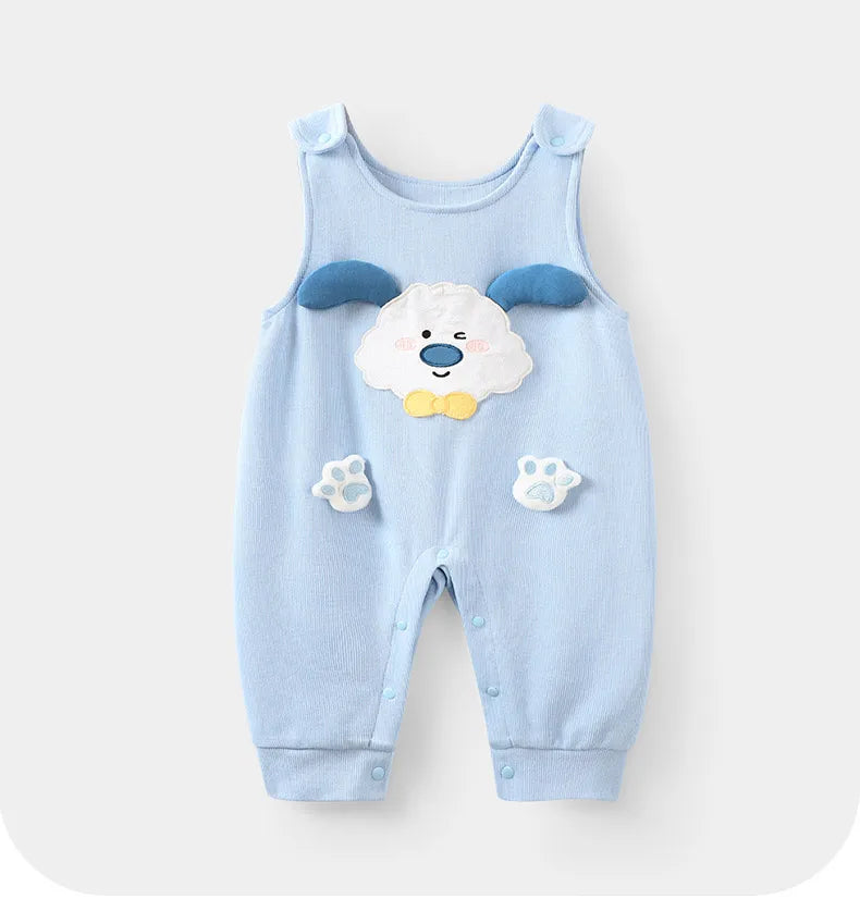 Comfortable Sleeveless Baby Romper for Spring & Autumn Fun