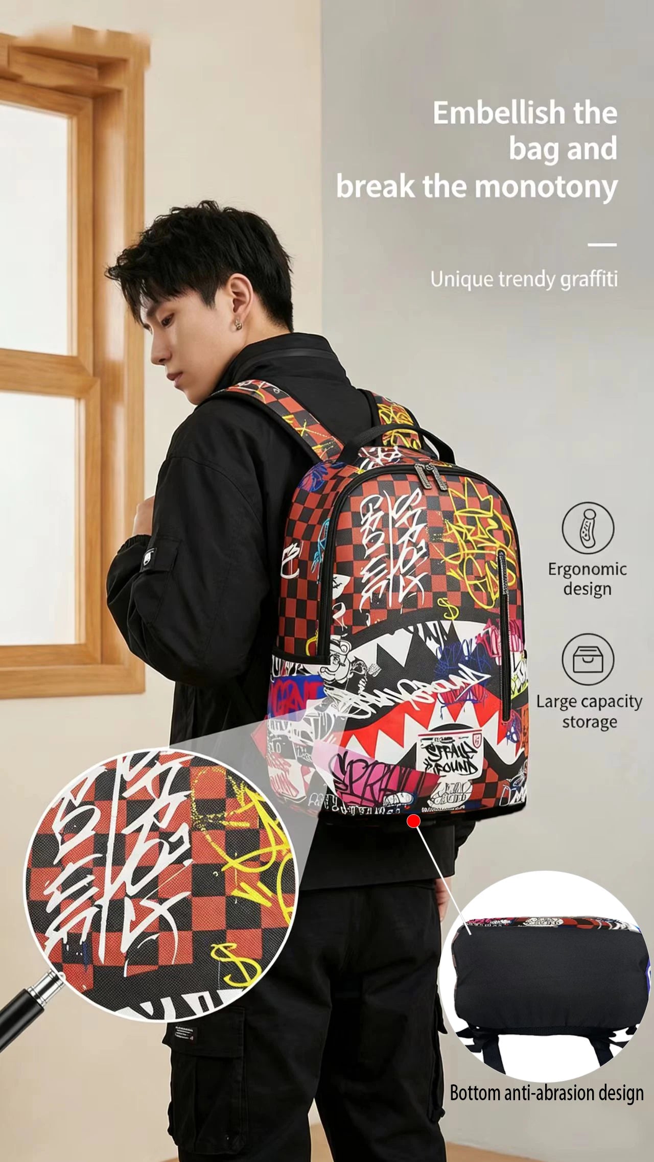 Trendy Large-Capacity Backpacks for Travel & Commuting