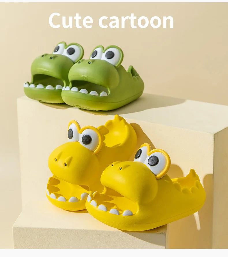 Dinosaur Kids' Slippers | Fun Non-Slip Indoor Sandals