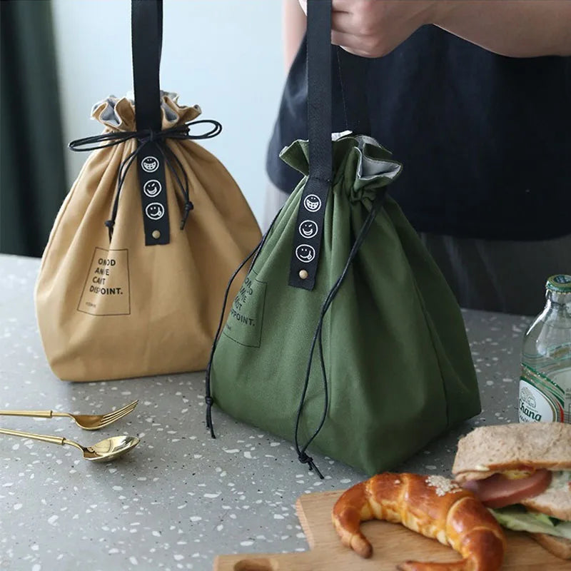 Portable Insulated Lunch Bag | Stylish Canvas Cooler Tote