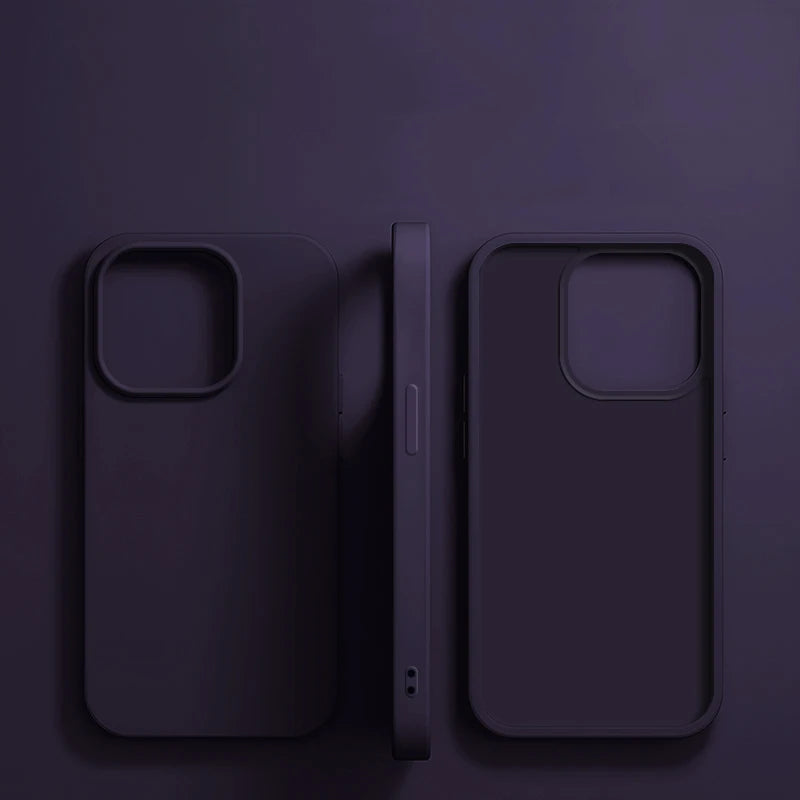 Luxury Liquid Silicone Phone Case for iPhone 11-16 Pro Max & Plus