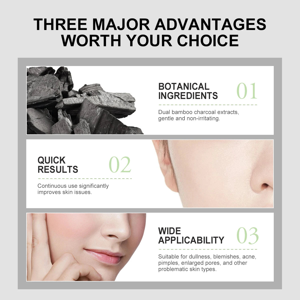 Bamboo Charcoal Face Serum | Oil Control & Pore Shrinkage