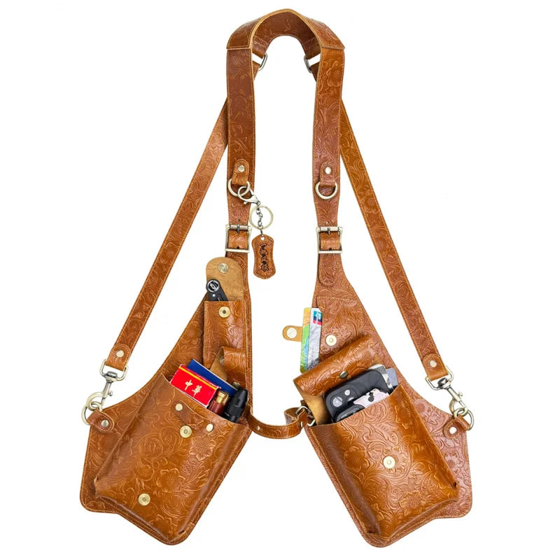 Anti-Theft Medieval Leather Holster Bag | Stylish Steampunk Design