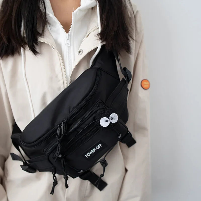 Punk Hip Hop Tactical Techwear Chest Bag Unisex Motorcycle Sport Waterproof Shoulder Crossbody Bags Outdoor Casual Fanny Pack 가방