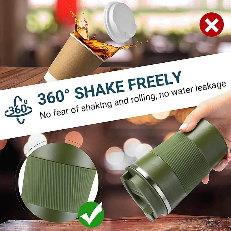 380/510ML Stainless Steel Thermal Mug | Insulated Coffee Tumbler
