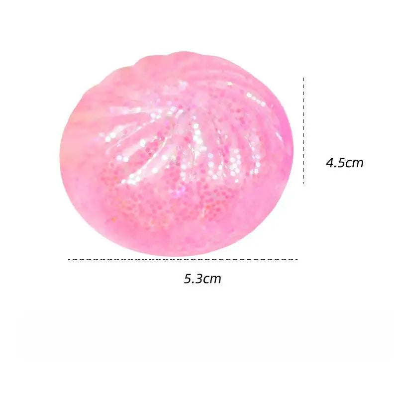 1/2Pcs Slow Rebound Soft Pinch Decompression Toys Simulation Flash Dumpling Pressure Ball Office Home Decor Children Adults Gift