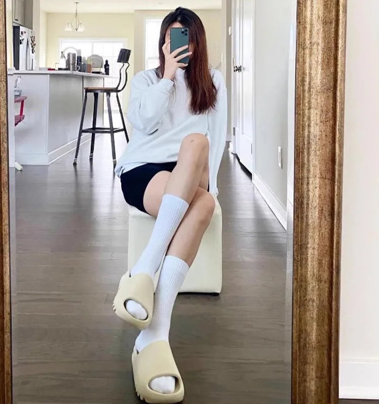 Cloud Thick-Soled Coconut Slippers | Soft Summer Beach Sandals