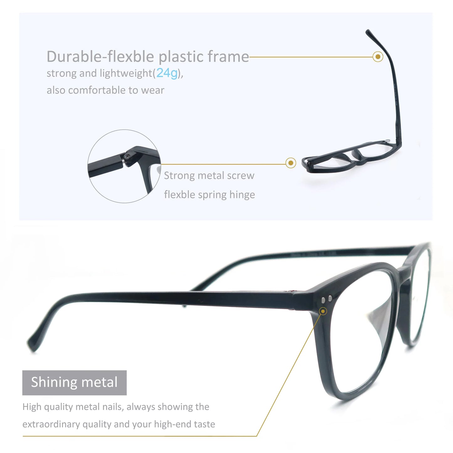 Colorful Round Frame Reading Glasses | Comfortable & Stylish