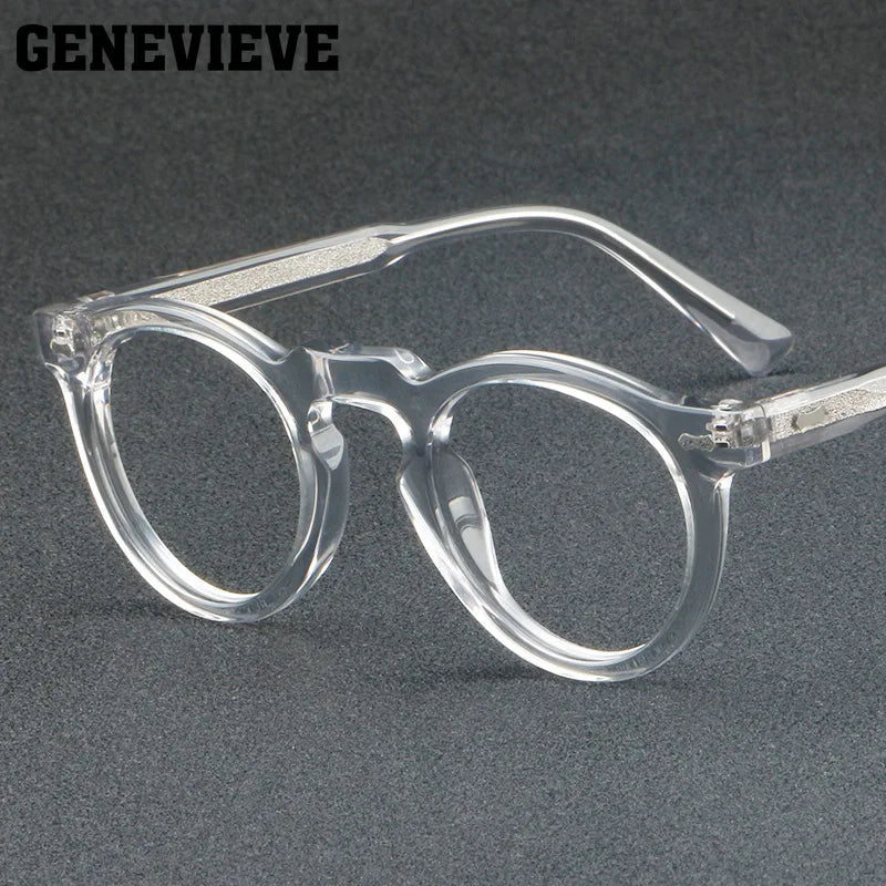 Personalized Retro Round Frame Anti Blue Light Glasses - 2026