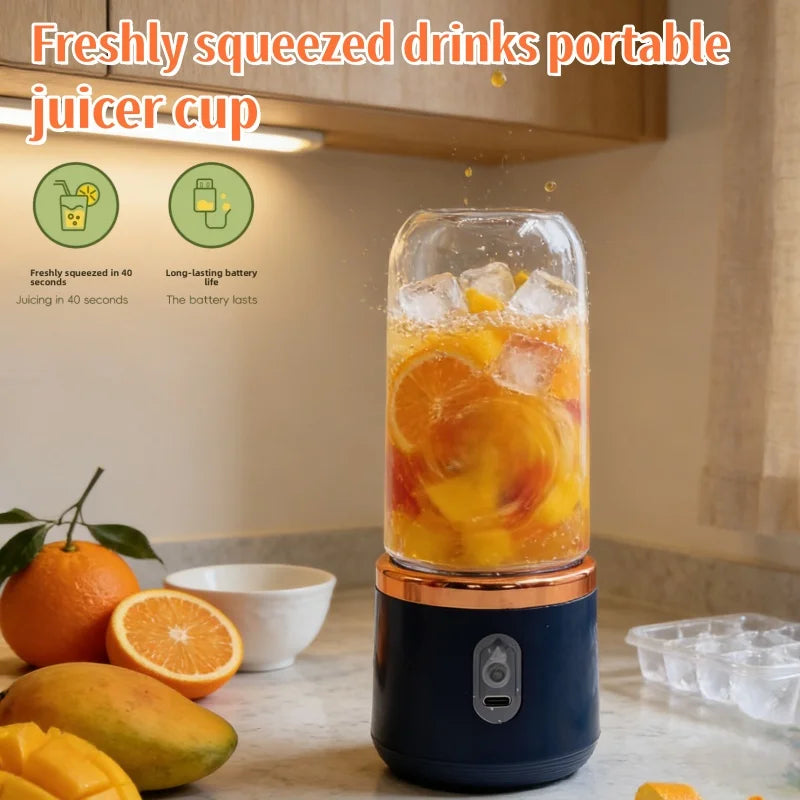 Portable Electric Blender | 6 Blades for Juicing & Smoothies