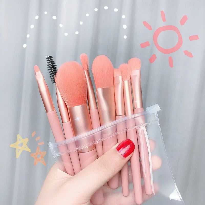 8PCS Professional Makeup Brush Set | Flawless Application Tools