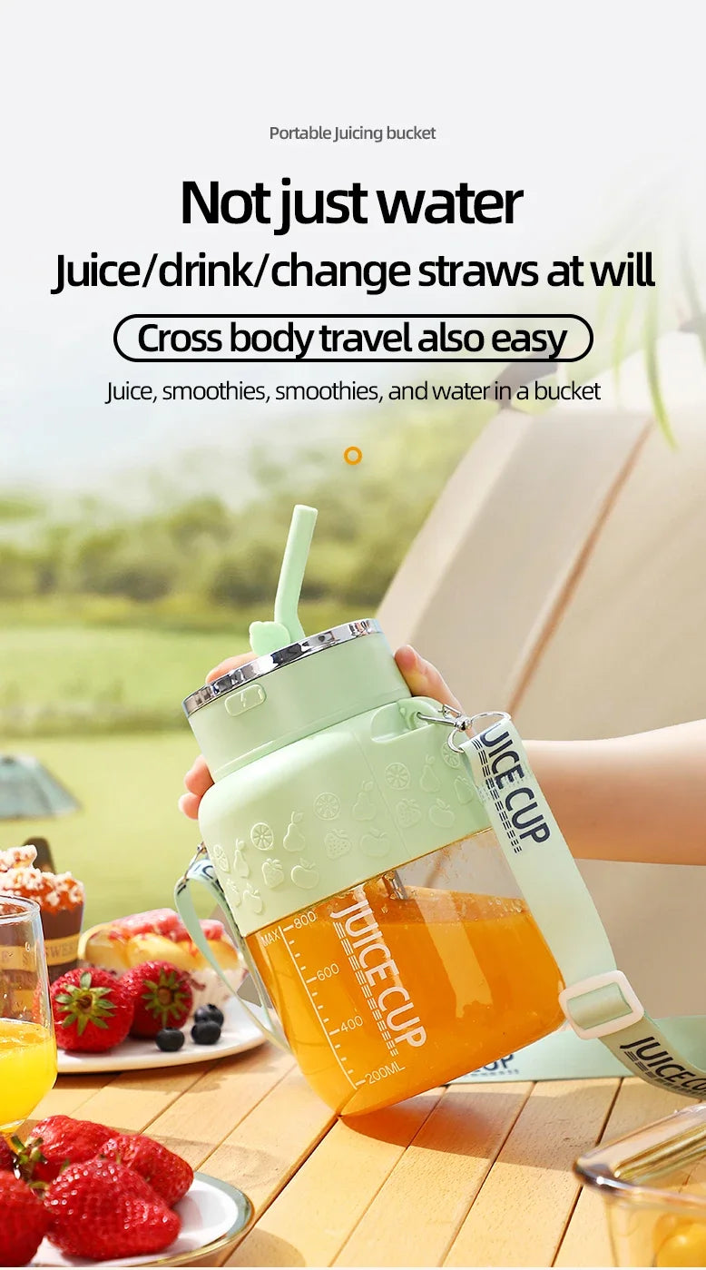 Wireless Portable Juicing Bucket | 800ml Fresh Fruit Juicer