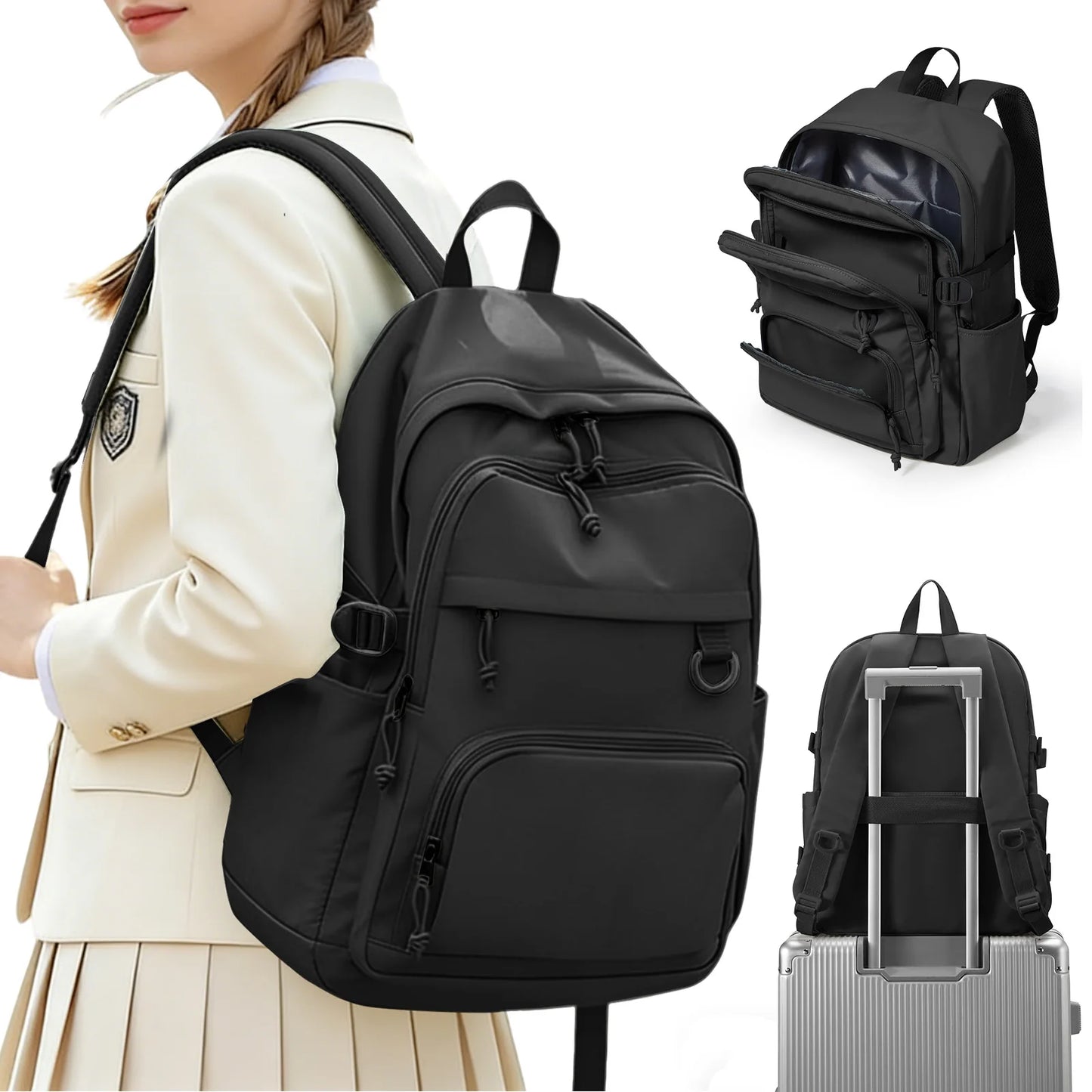 Large Capacity Student Backpack for Boys and Girls | Versatile School Bag