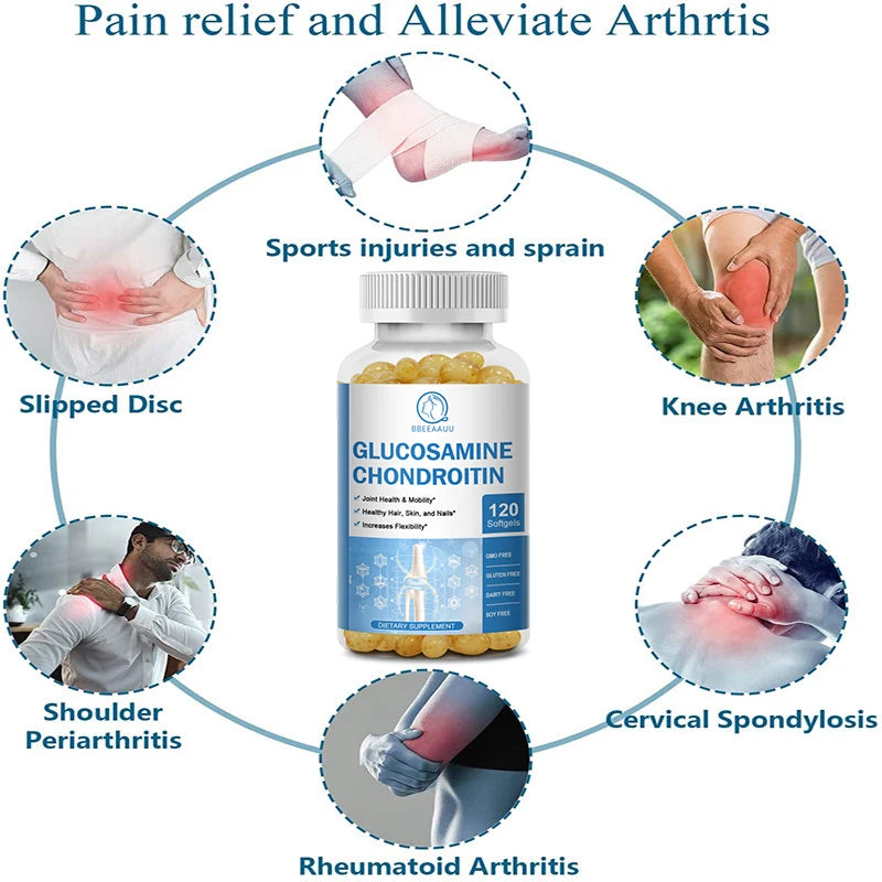 Vitamin D Glucosamine Chondroitin Capsules for Joint Relief
