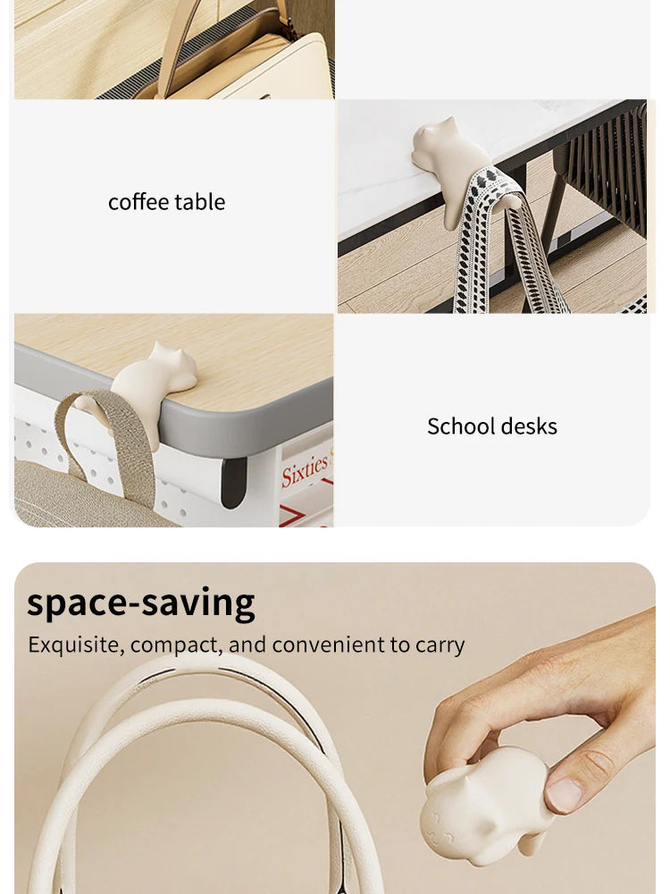 Multipurpose Office Hooks | Stylish Desk Organizer for Cables & Keys