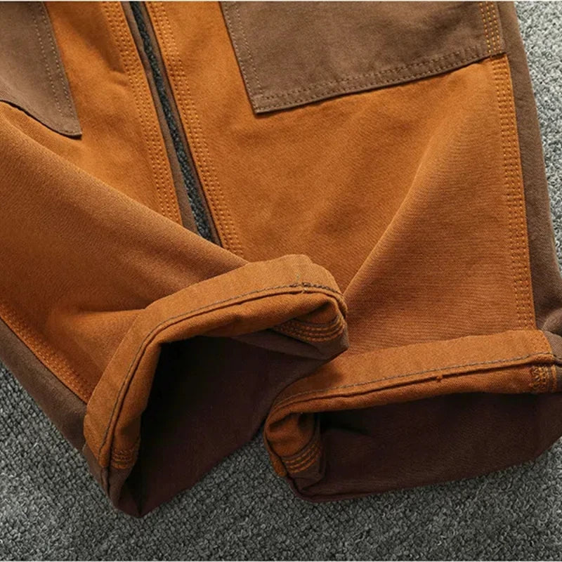 Vintage Cargo Overalls for Men | Stylish Heavy Canvas Pants