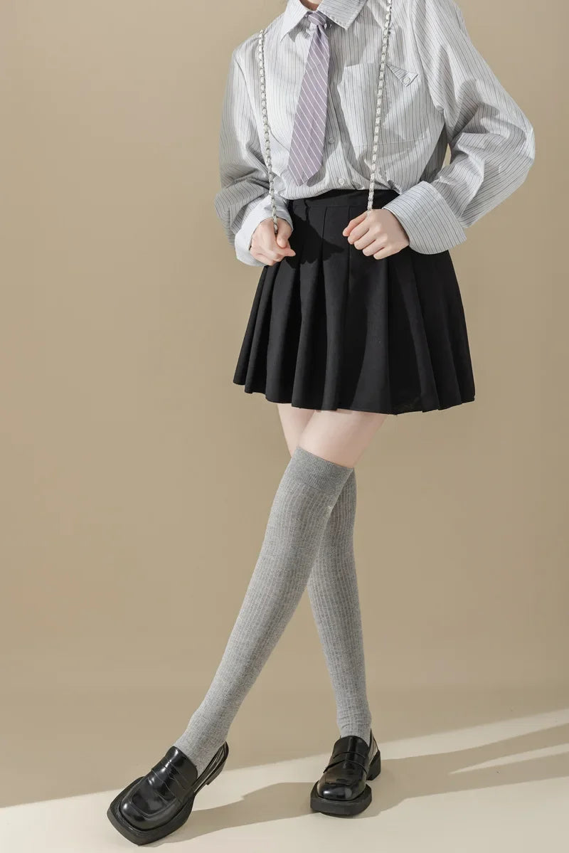 Stylish Women's Cotton Thigh High Stockings | Trendy and Comfortable