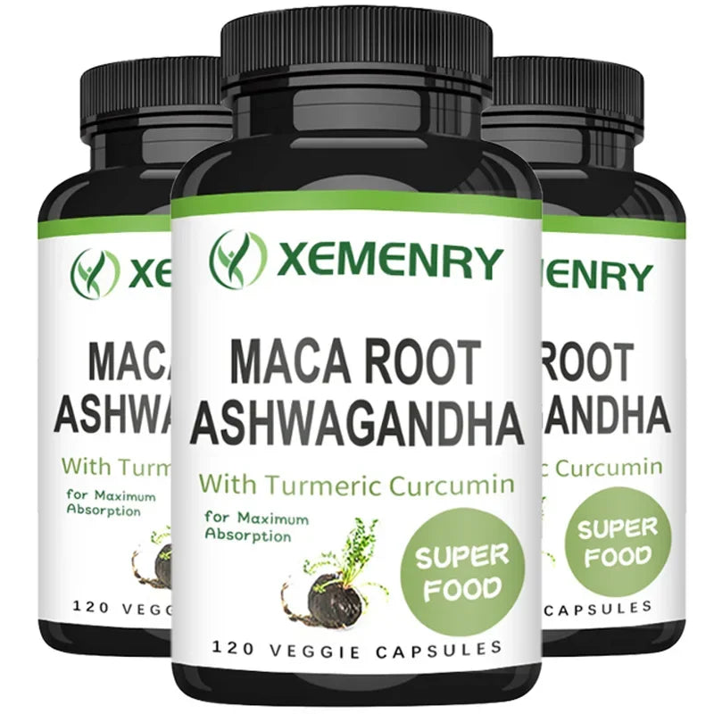 Men's Maca Root + Ashwagandha Supplement | Boost Energy & Vitality