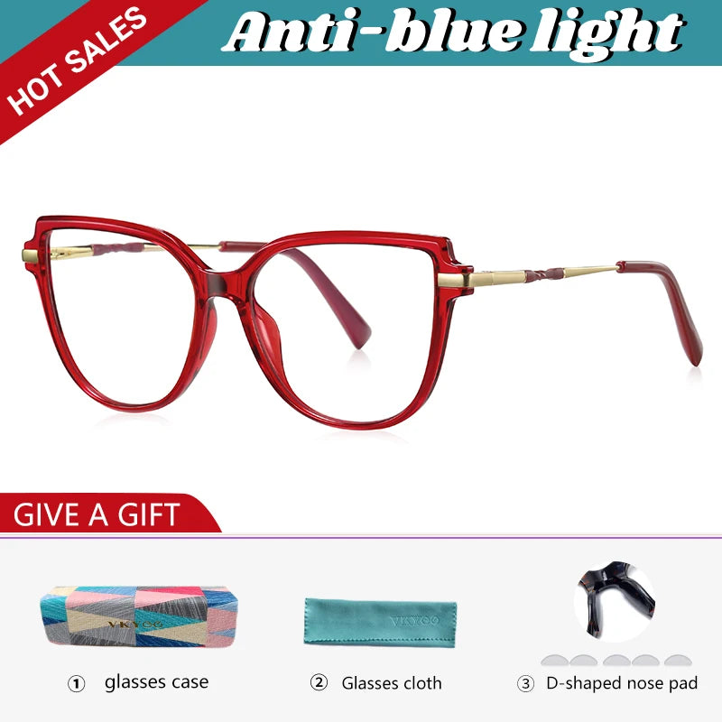 Trendy Anti-Blue Light Prescription Glasses for Women