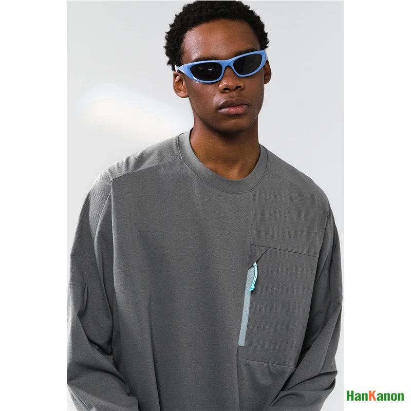 Men's Zip-up Long-sleeved Quick-dry Outdoor Base Layer Top