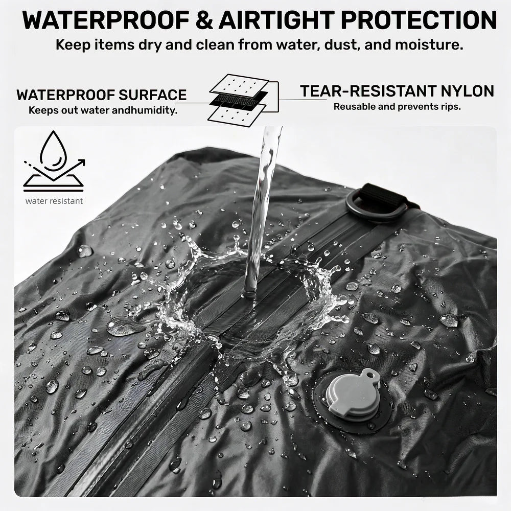 Durable Waterproof Vacuum Storage Bags for Travel & Vacation Packing