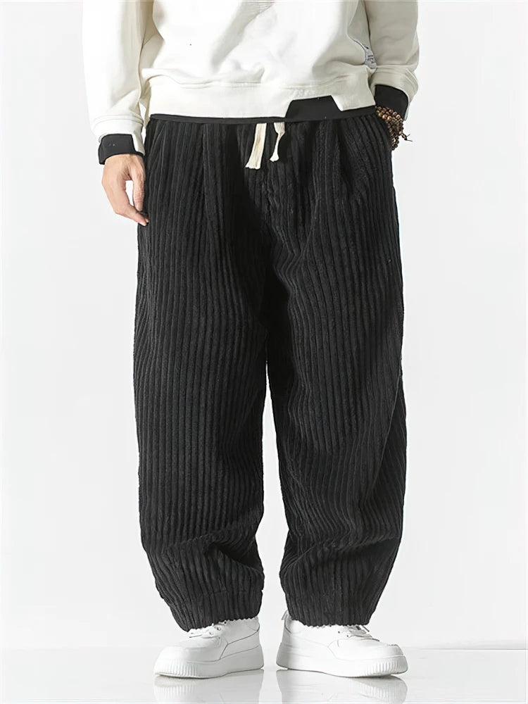 Men's Casual Corduroy Trousers | Stylish Loose Fit Streetwear