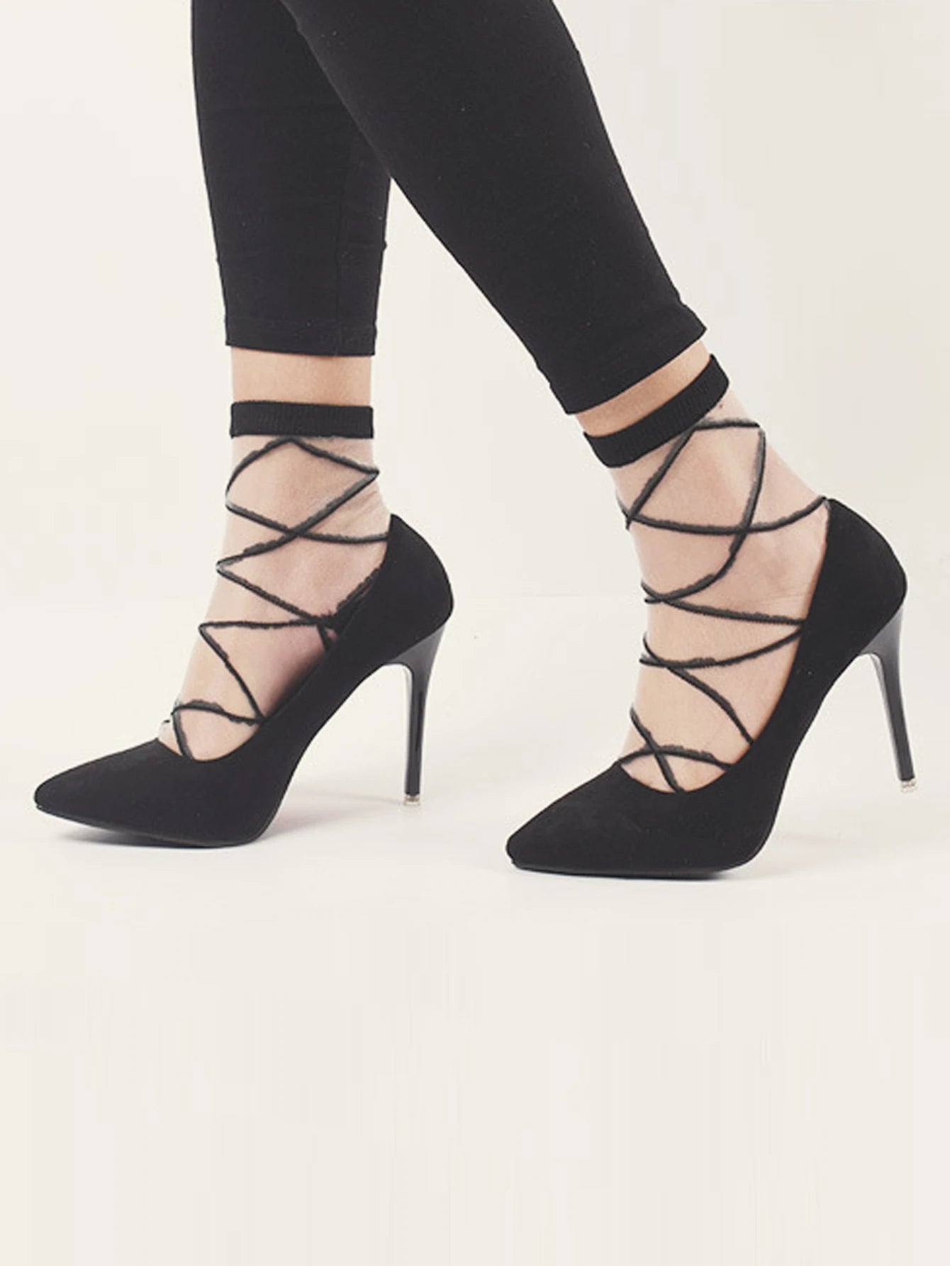 Women's Lace Socks | Stylish Thin Transparent Ankle Socks