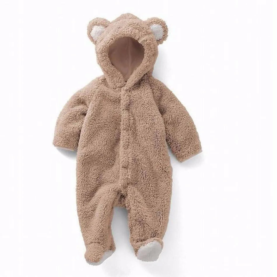 Autumn Winter Baby Animal Rompers | Cute Fleece Costumes for Infants