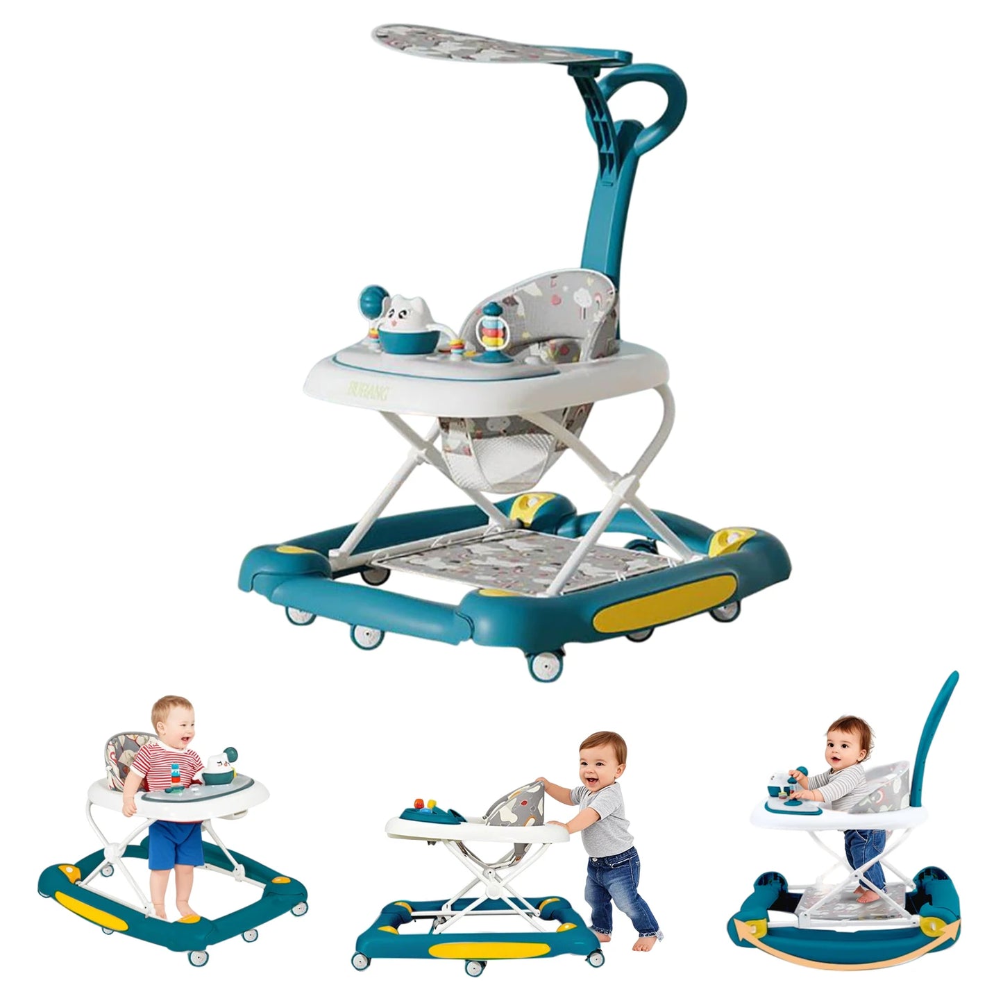 Multi-Functional Baby Walker with Awning | Safe & Fun Mobility