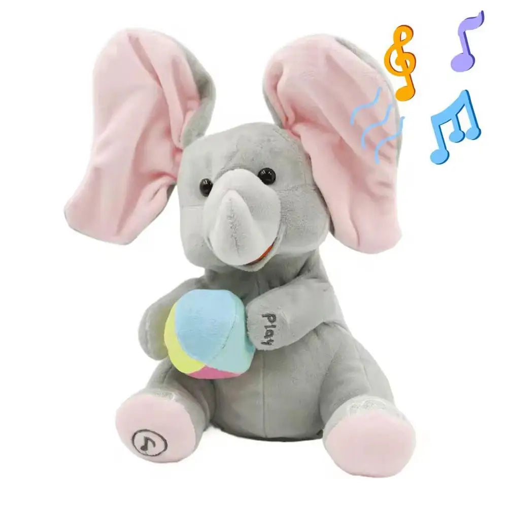 Interactive Elephant Plush Toy | Musical Baby Soothing Companion
