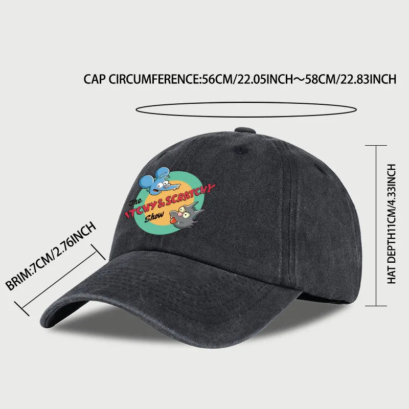 Adjustable Cartoon Baseball Cap | Unisex Fan Sun Hat