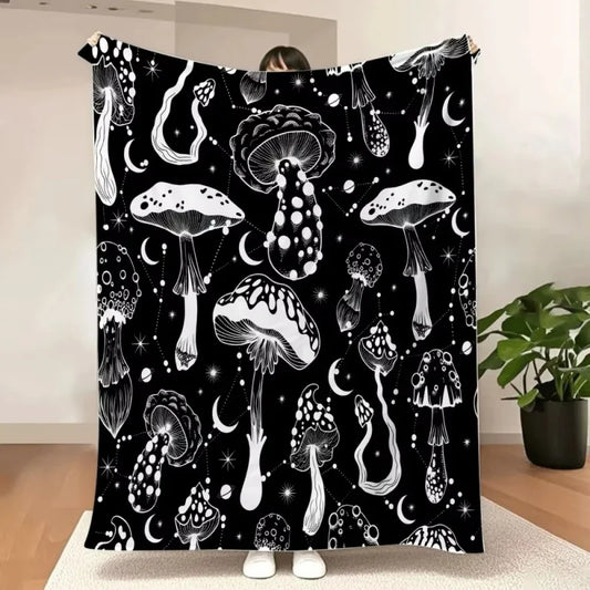 Fashion Print Flannel Fleece Blanket — Ultra Soft & Warm Throw, Lightweight Cozy Blanket, Multiple Sizes, US Direct Delivery