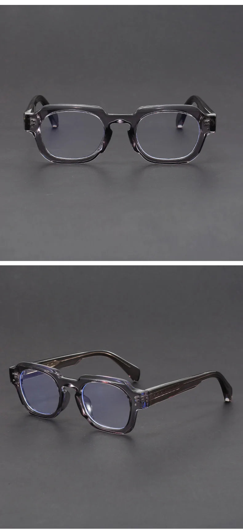 Men's Trendy Square Prescription Glasses | Photochromic UV Protection 2026