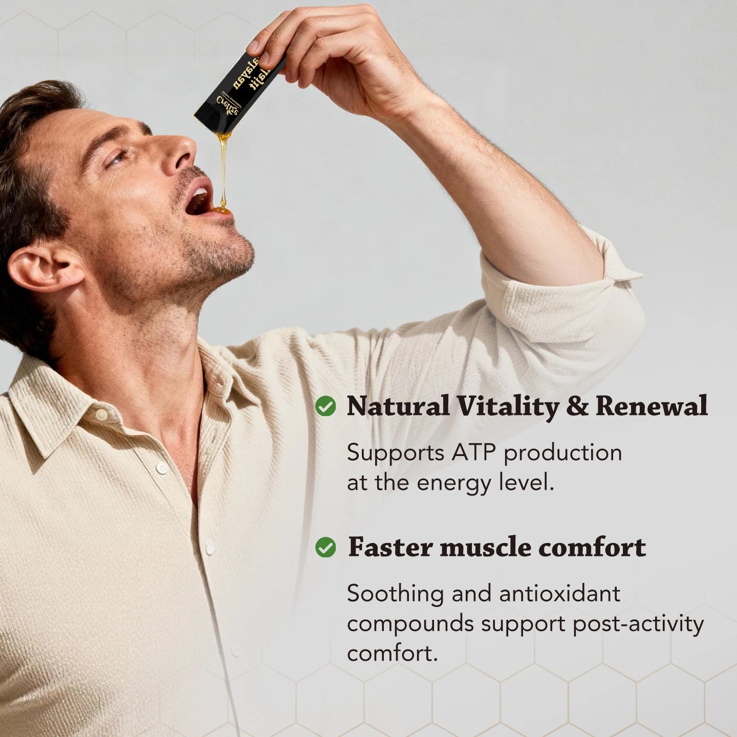 Shilajit Honey Sticks with Saffron for Energy & Mood Balance