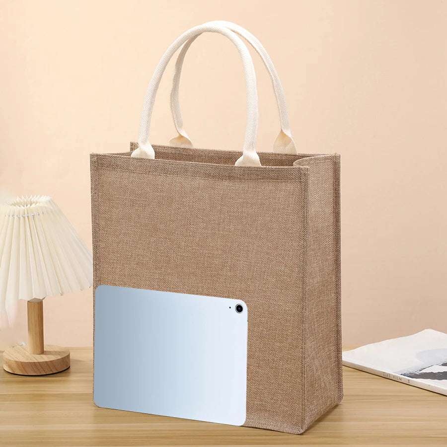 Versatile Solid Color Men's Tote Bag | Large Capacity Storage