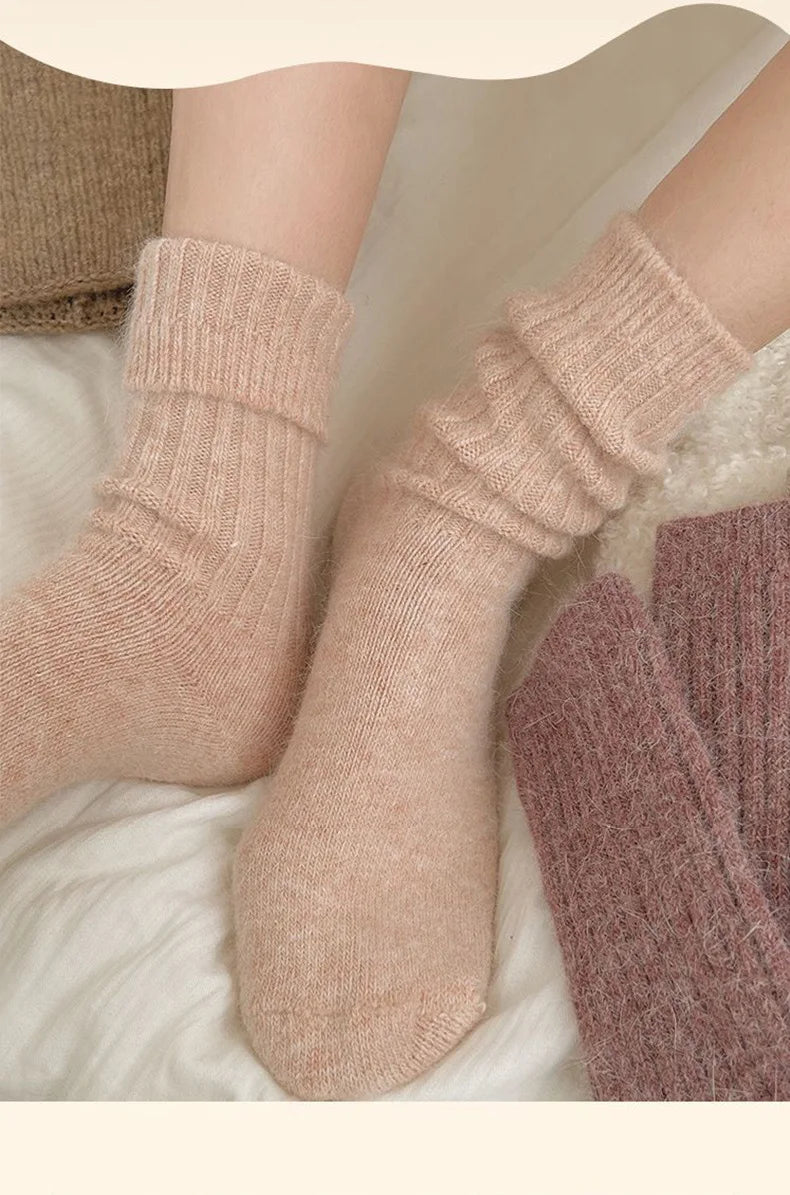 Women's Cashmere Wool Thermal Socks | Thick Warm Winter Socks