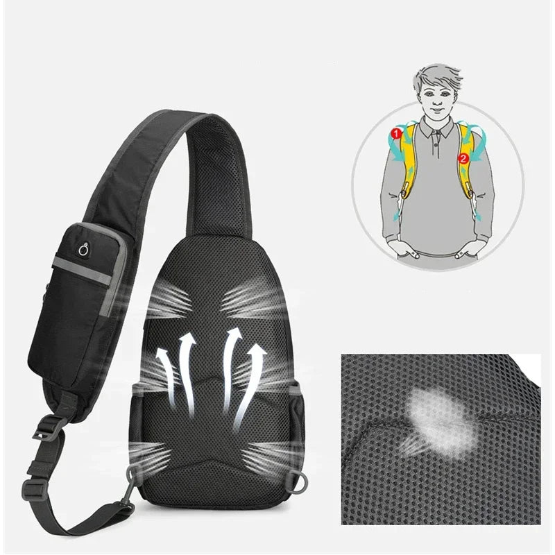 Anti-Theft Waterproof Crossbody Shoulder Backpack | Ultimate Sport Bag