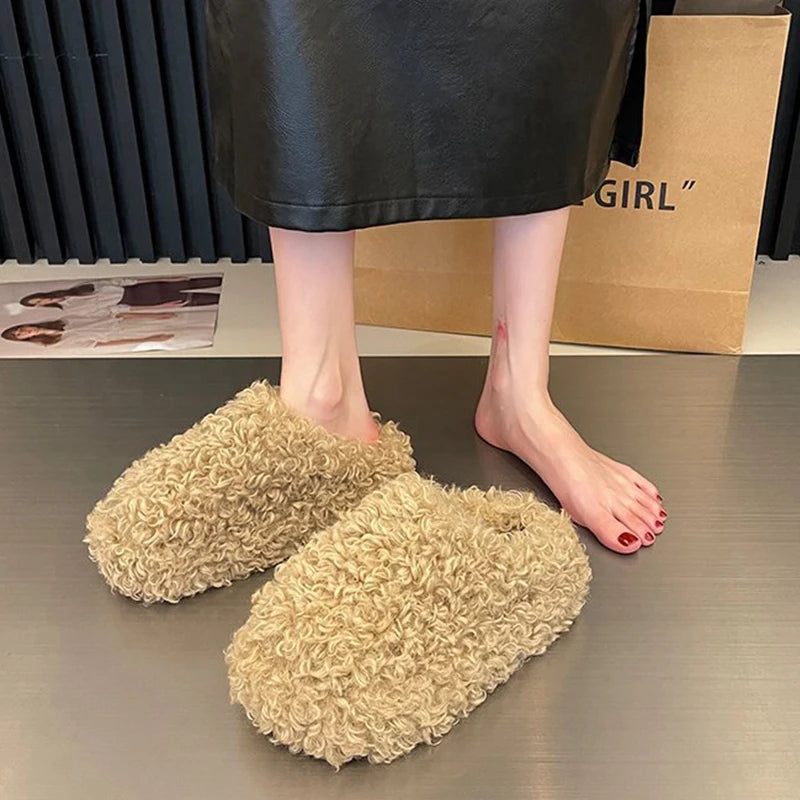 Warm Plush Velvet Slippers | Cozy Lightweight Home Footwear