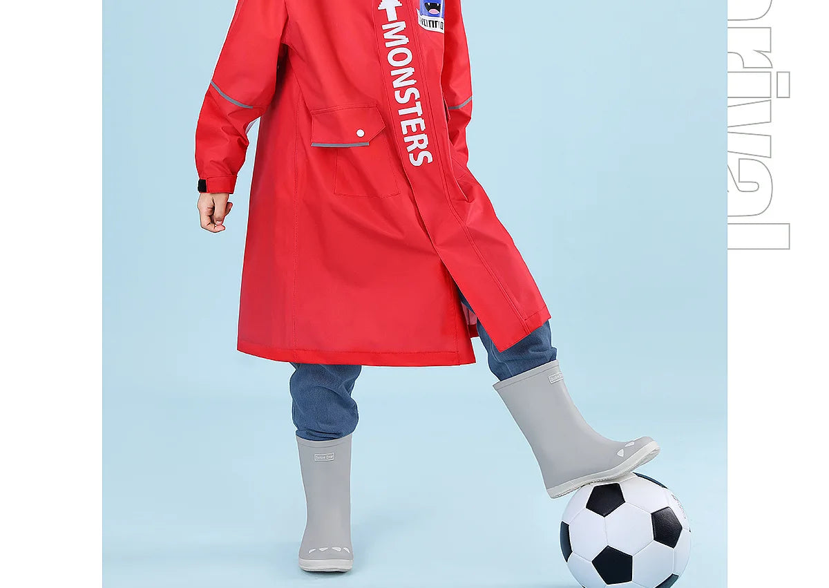 Children's Waterproof Raincoat with Schoolbag | Perfect for School Days