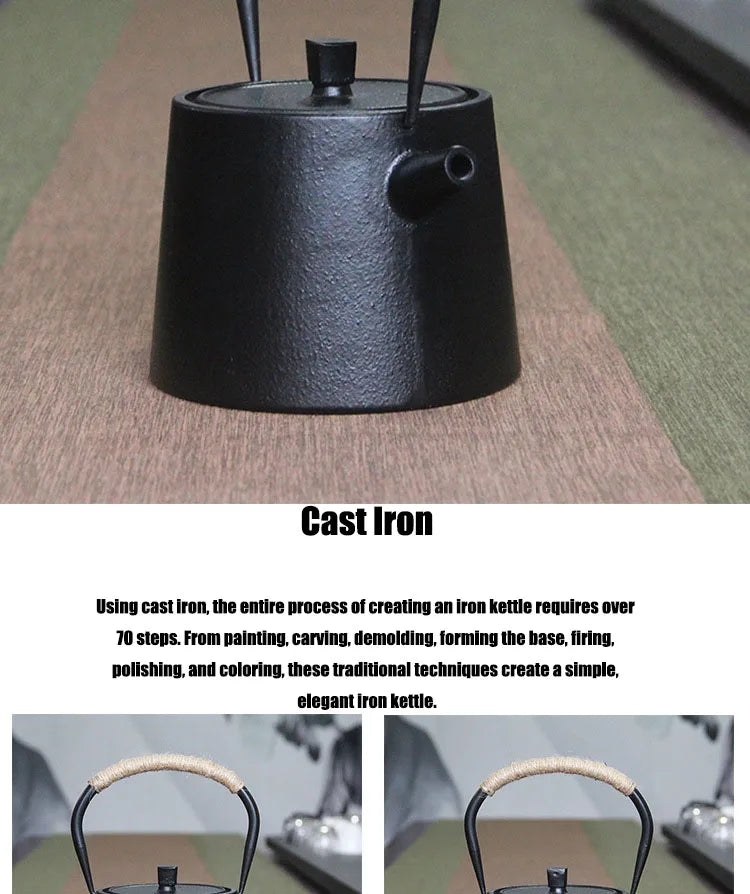 Large Capacity Japanese Cast Iron Teapot | Perfect for Home & Outdoors